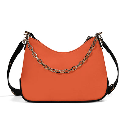 Outrageous Orange elegante Umhängetasche mit Kette Umhängetasche JLR Design