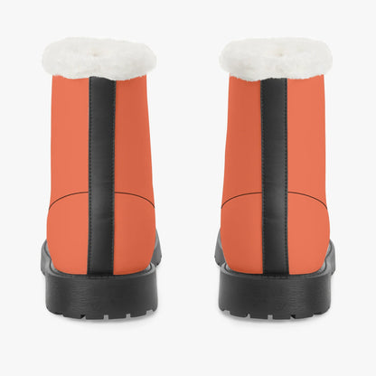 outrageous-orange-faux-fur-leder-boots-boots-jlr-design-6 - JLR Design