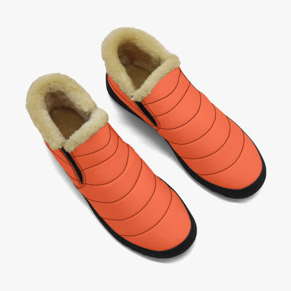 Outrageous Orange Faux Fur Slipper Boots JLR Design