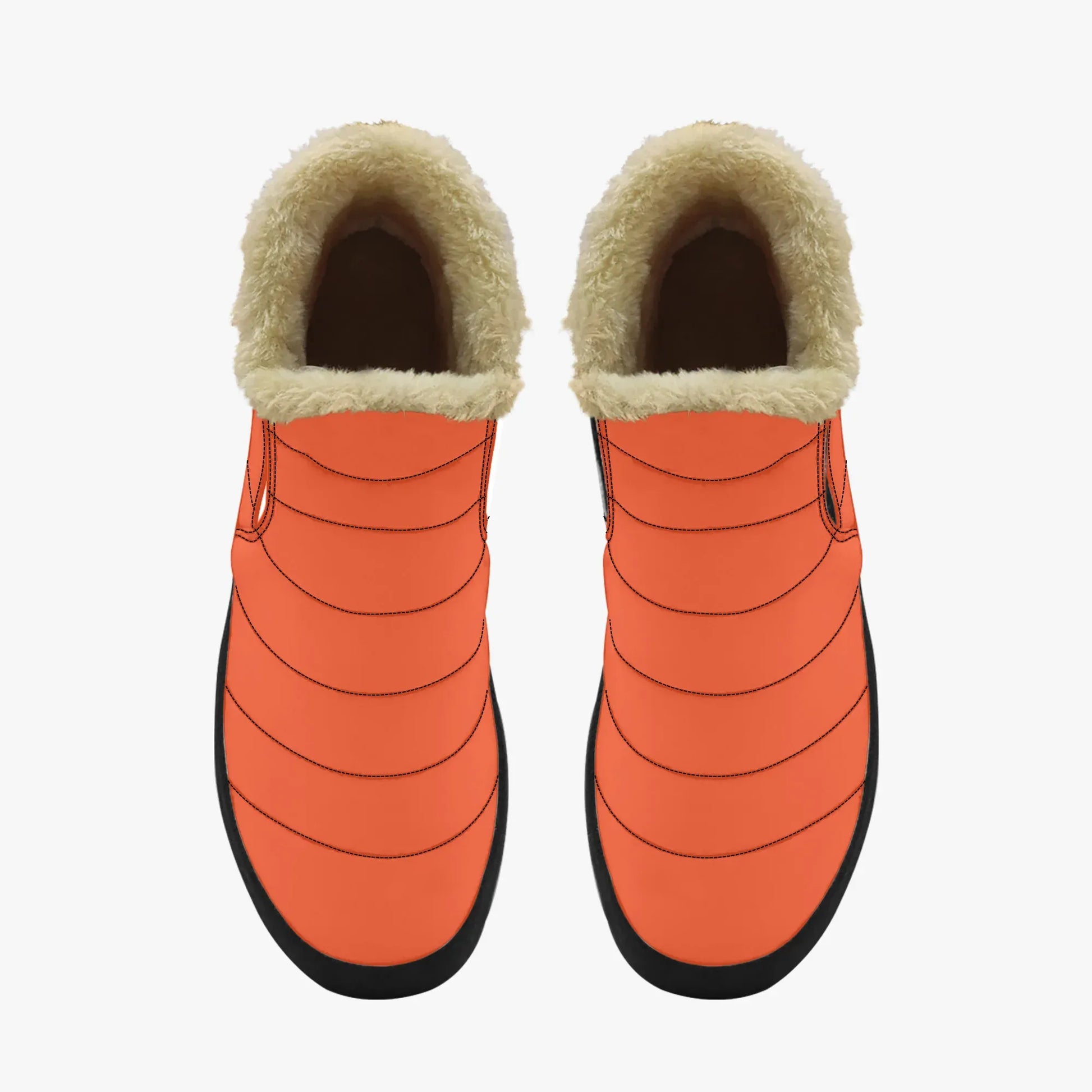 outrageous-orange-faux-fur-slipper-boots-jlr-design-5 - JLR Design