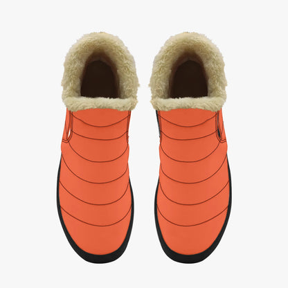 outrageous-orange-faux-fur-slipper-boots-jlr-design-5 - JLR Design