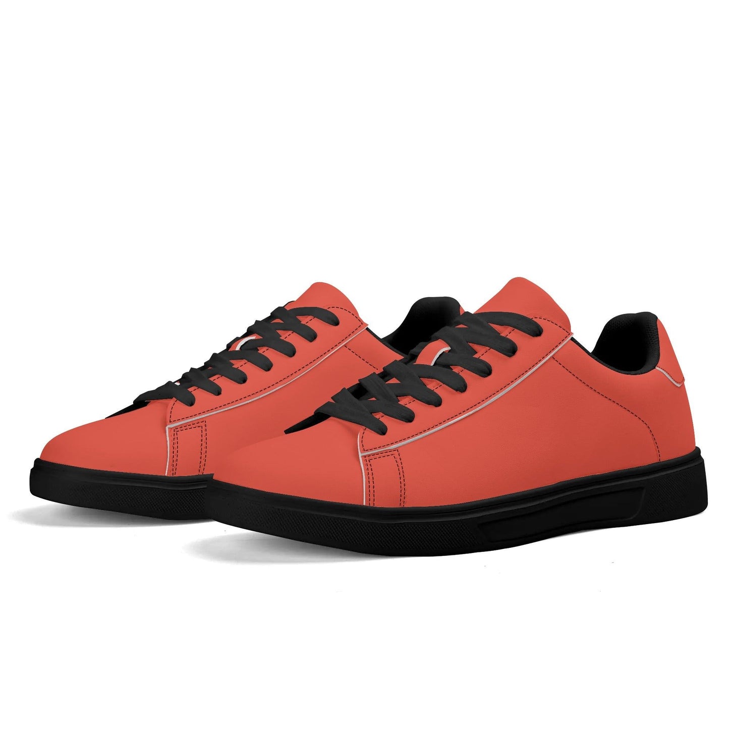 Outrageous Orange Low Top Leather Sneaker Low Top Sneaker 74.99 Leather, Low, orange, Outrageous, Sneaker, Top JLR Design