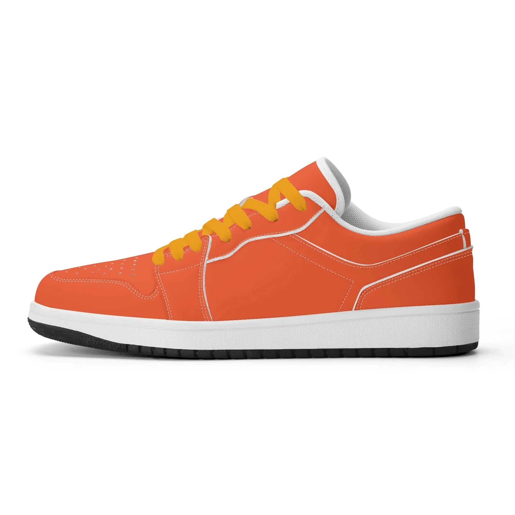 outrageous-orange-low-top-leder-sneaker-fur-damen-sneaker-jlr-design-28377 - JLR Design