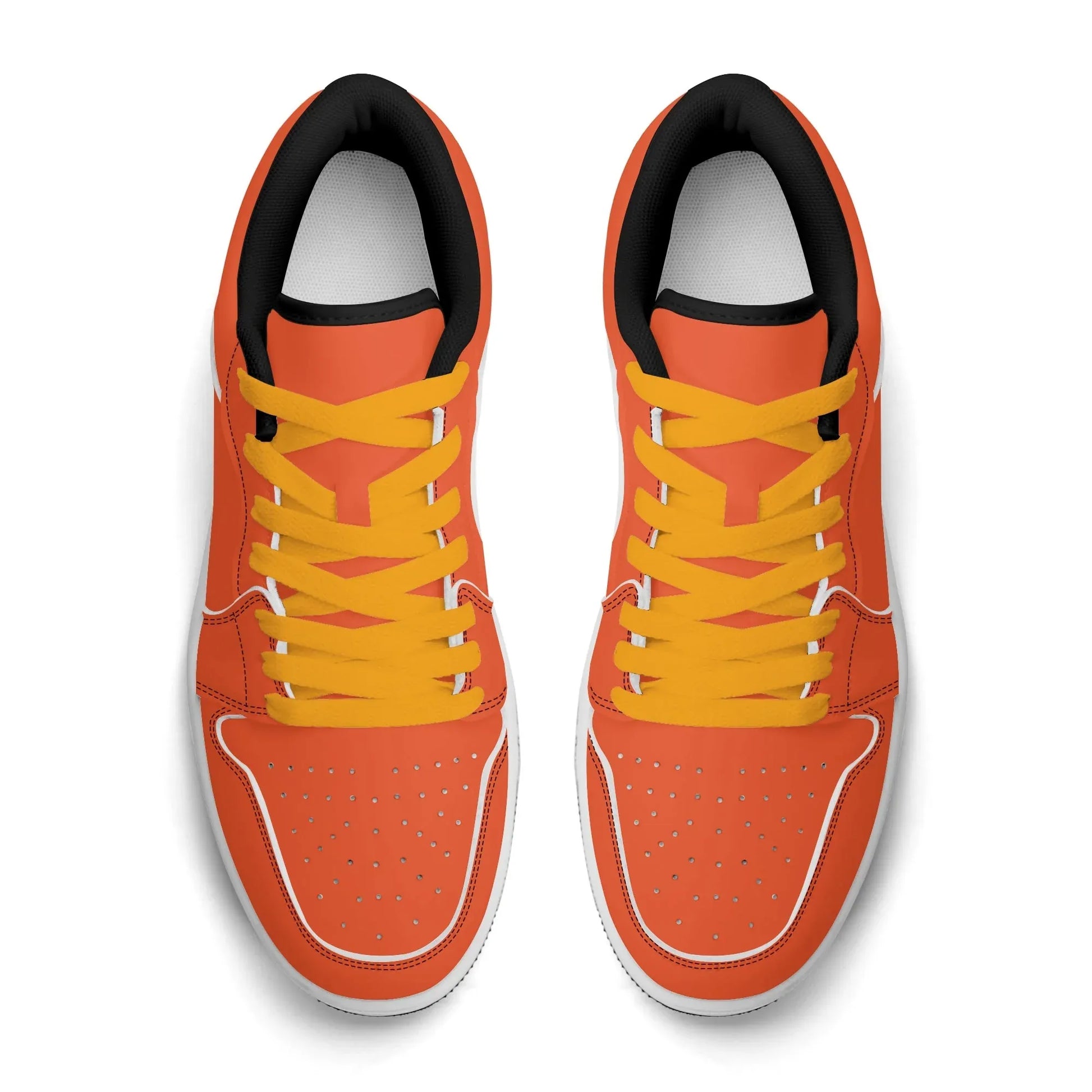 outrageous-orange-low-top-leder-sneaker-fur-herren-sneaker-jlr-design-58876 - JLR Design