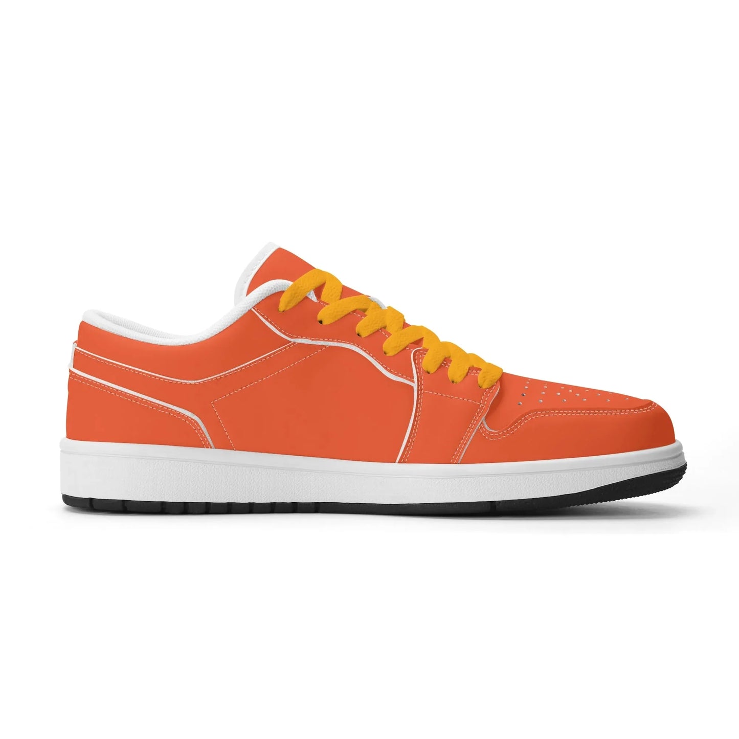 outrageous-orange-low-top-leder-sneaker-fur-herren-sneaker-jlr-design-16207 - JLR Design