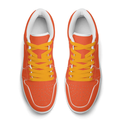 outrageous-orange-low-top-leder-sneaker-fur-herren-sneaker-jlr-design-78097 - JLR Design
