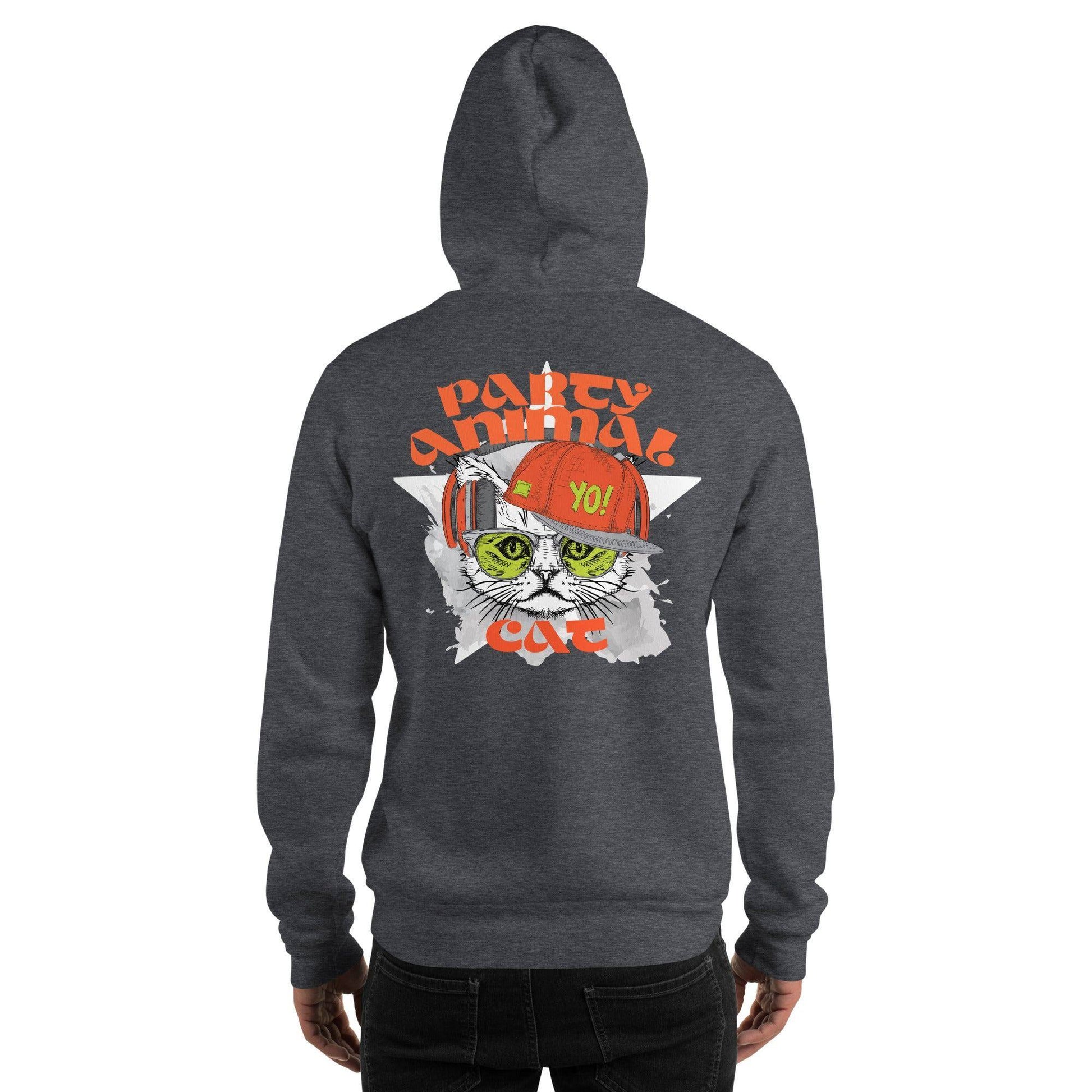 Party Animal Cat Hoodie Hoodie JLR Design