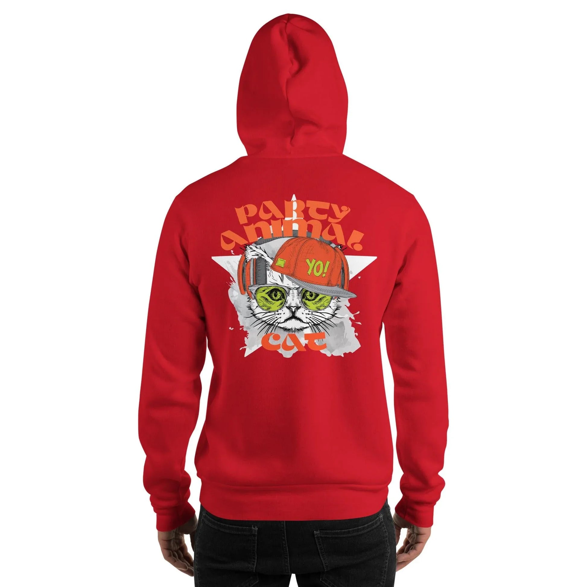 Party Animal Cat Hoodie Hoodie JLR Design