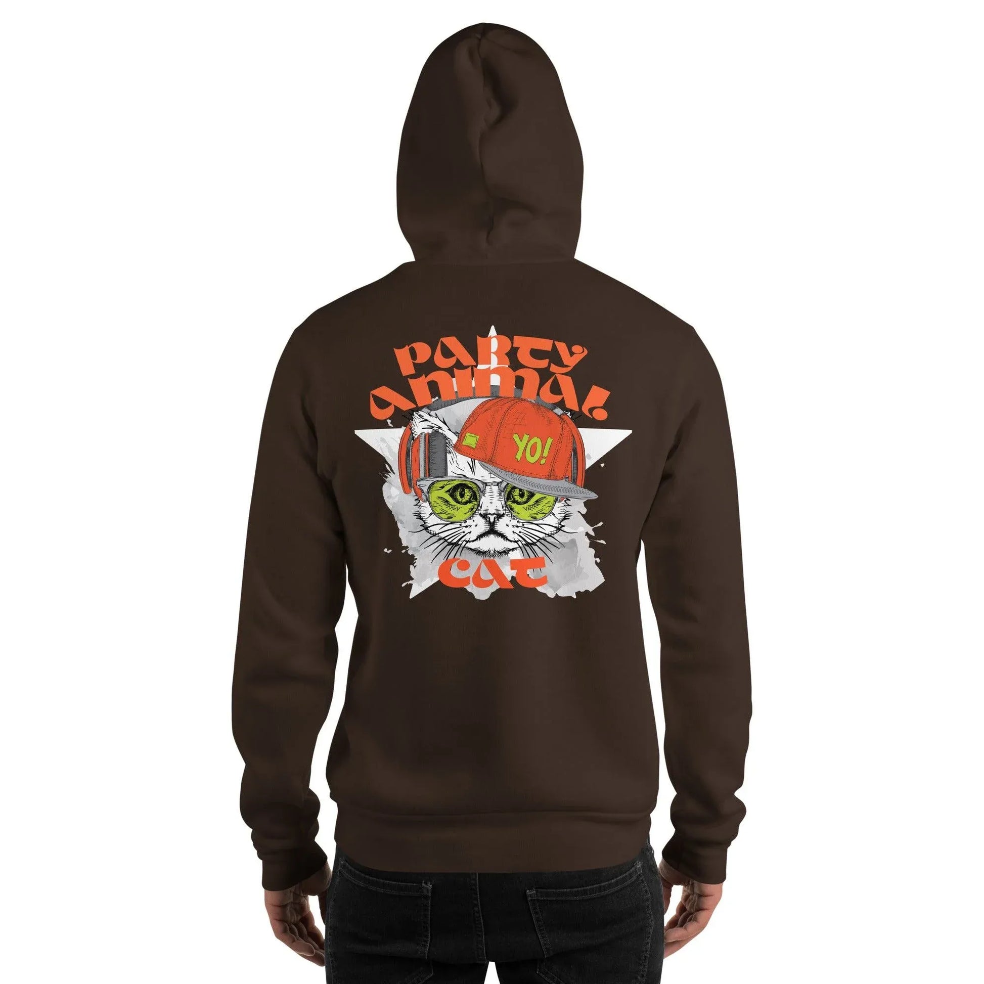 Party Animal Cat Hoodie Hoodie JLR Design