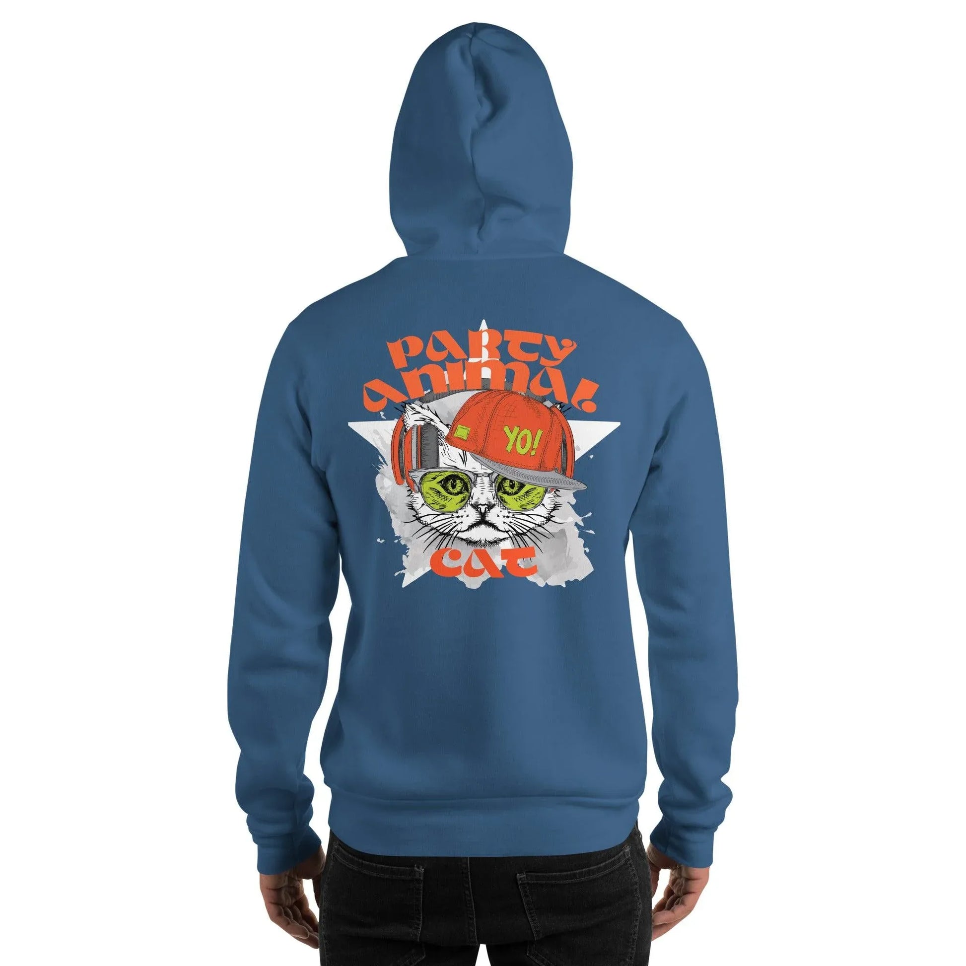 Party Animal Cat Hoodie Hoodie JLR Design