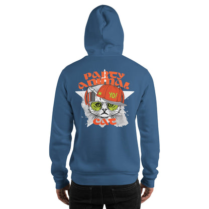 Party Animal Cat Hoodie Hoodie JLR Design