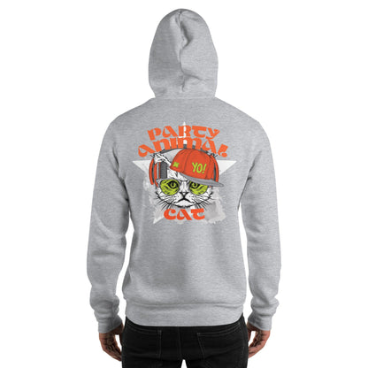 Party Animal Cat Hoodie Hoodie JLR Design