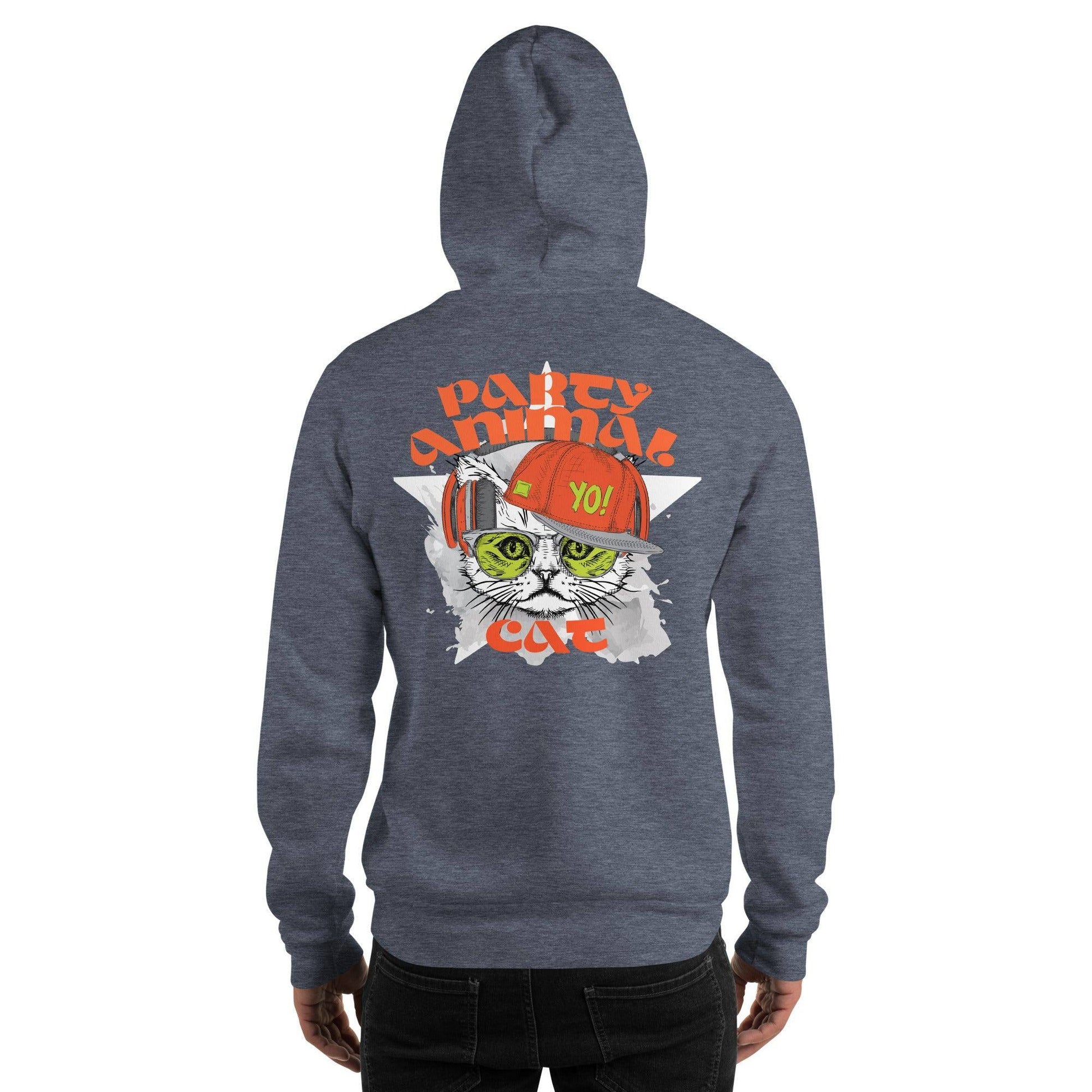 Party Animal Cat Hoodie Hoodie JLR Design