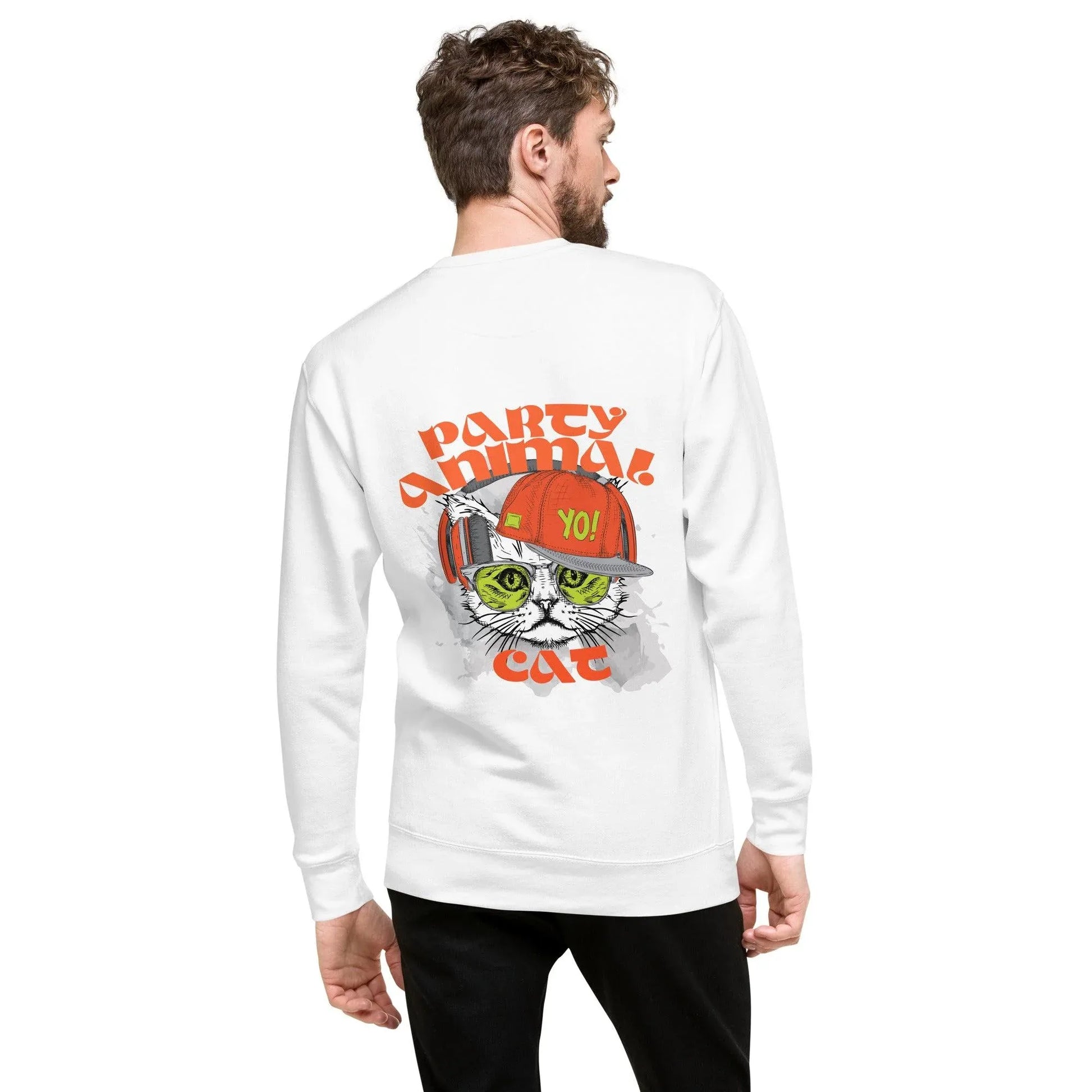 party-animal-cat-premium-pullover-pullover-jlr-design-52177 - JLR Design