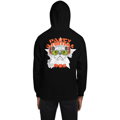 Party Animal Dog Hoodie Hoodie 69.99 Animal, Dog, Hoodie, Party JLR Design