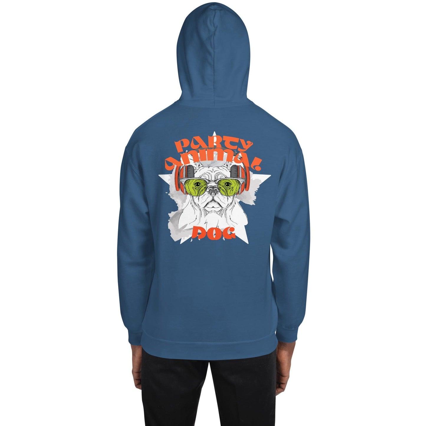 Party Animal Dog Hoodie Hoodie 69.99 Animal, Dog, Hoodie, Party JLR Design