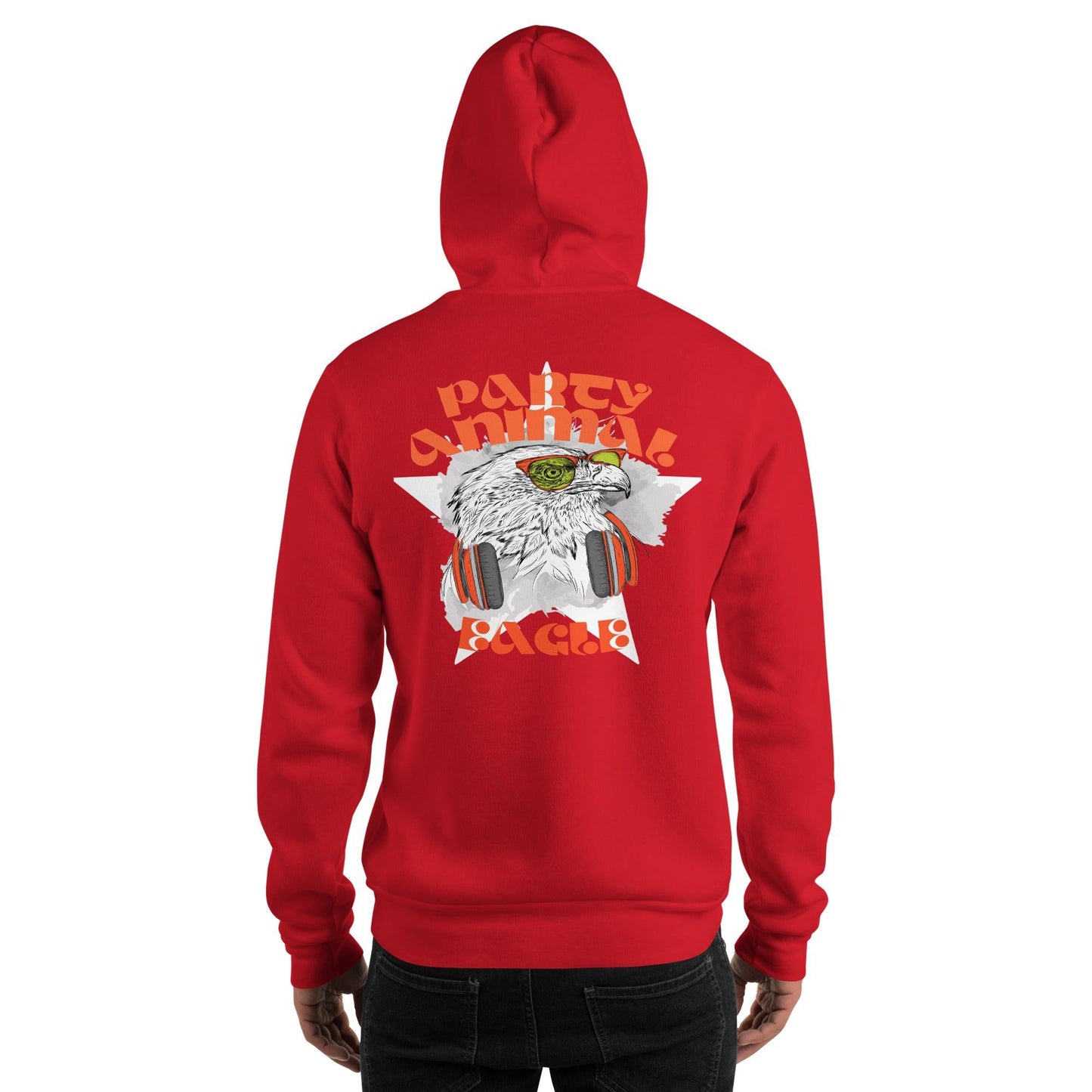 Party Animal Eagle Hoodie Hoodie 69.99 Eagle, Hoodie, Party JLR Design