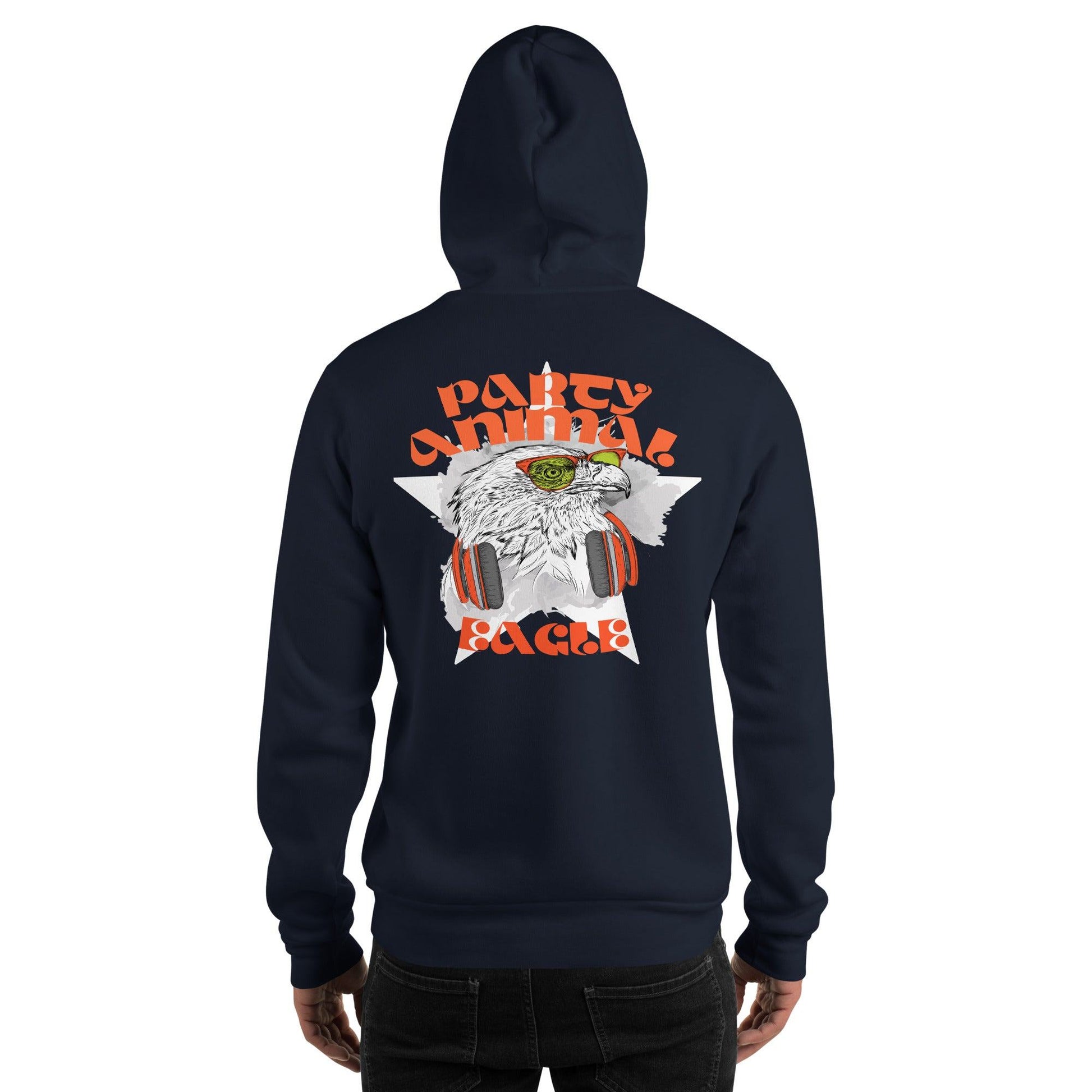 Party Animal Eagle Hoodie Hoodie JLR Design