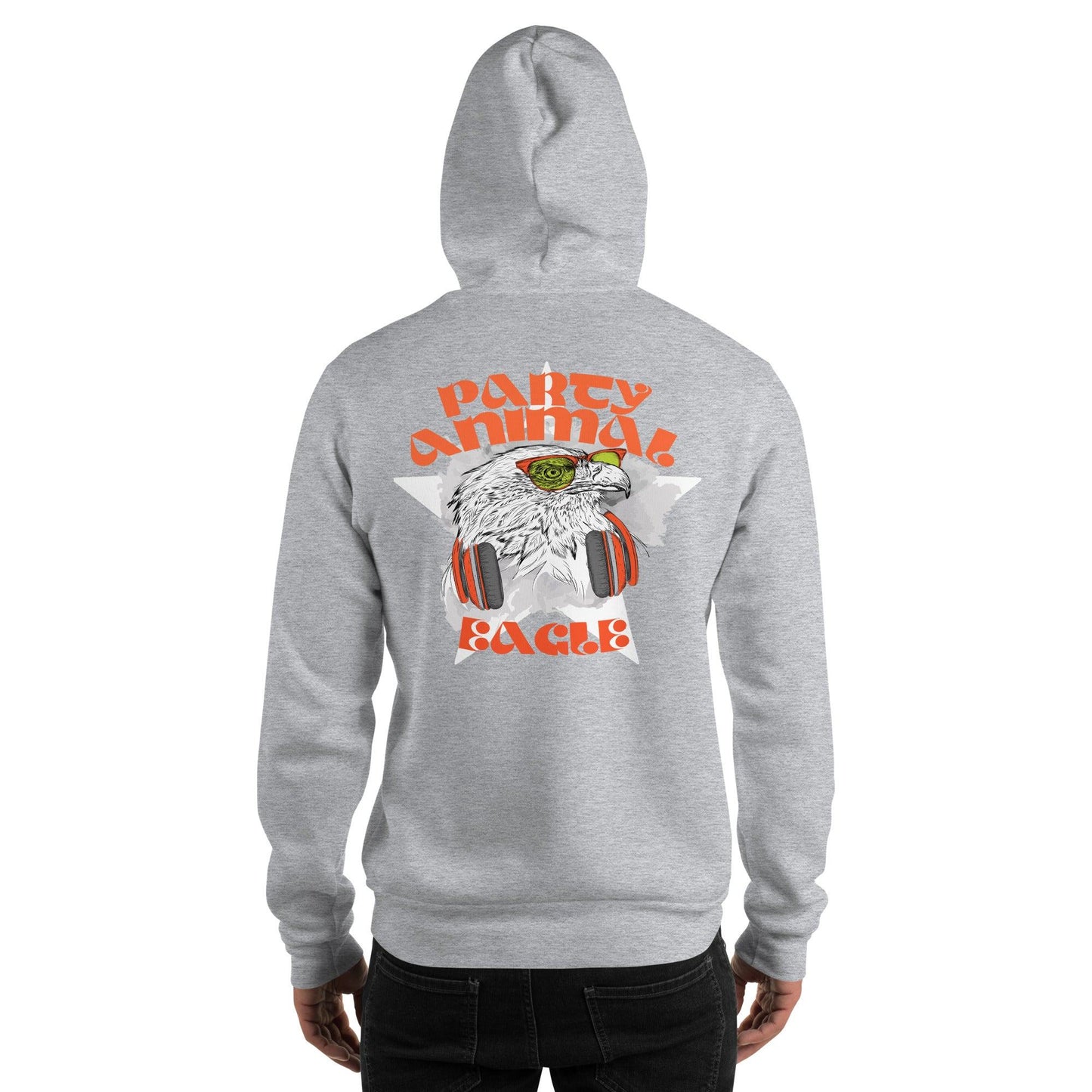 Party Animal Eagle Hoodie Hoodie 69.99 Eagle, Hoodie, Party JLR Design