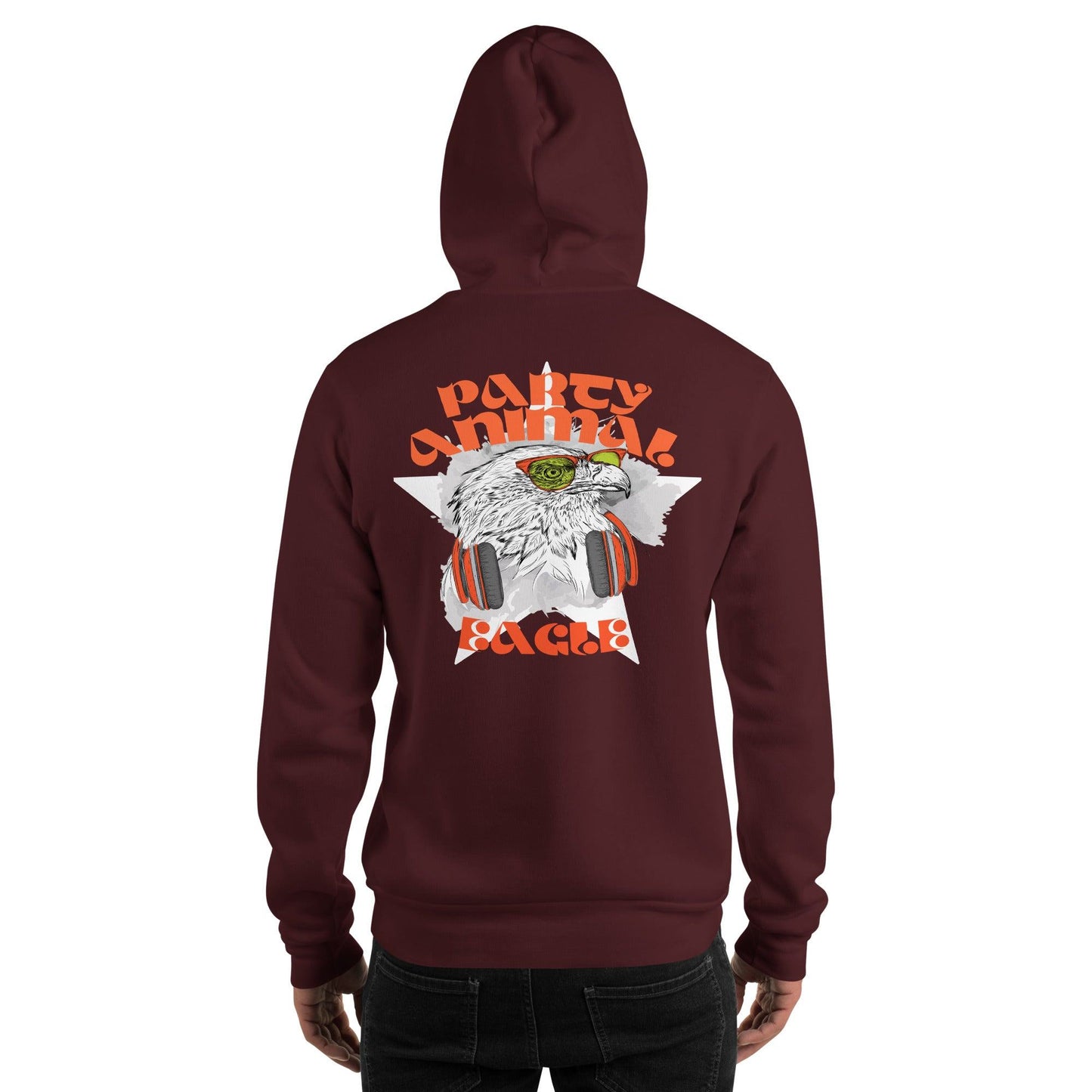 Party Animal Eagle Hoodie Hoodie 69.99 Eagle, Hoodie, Party JLR Design