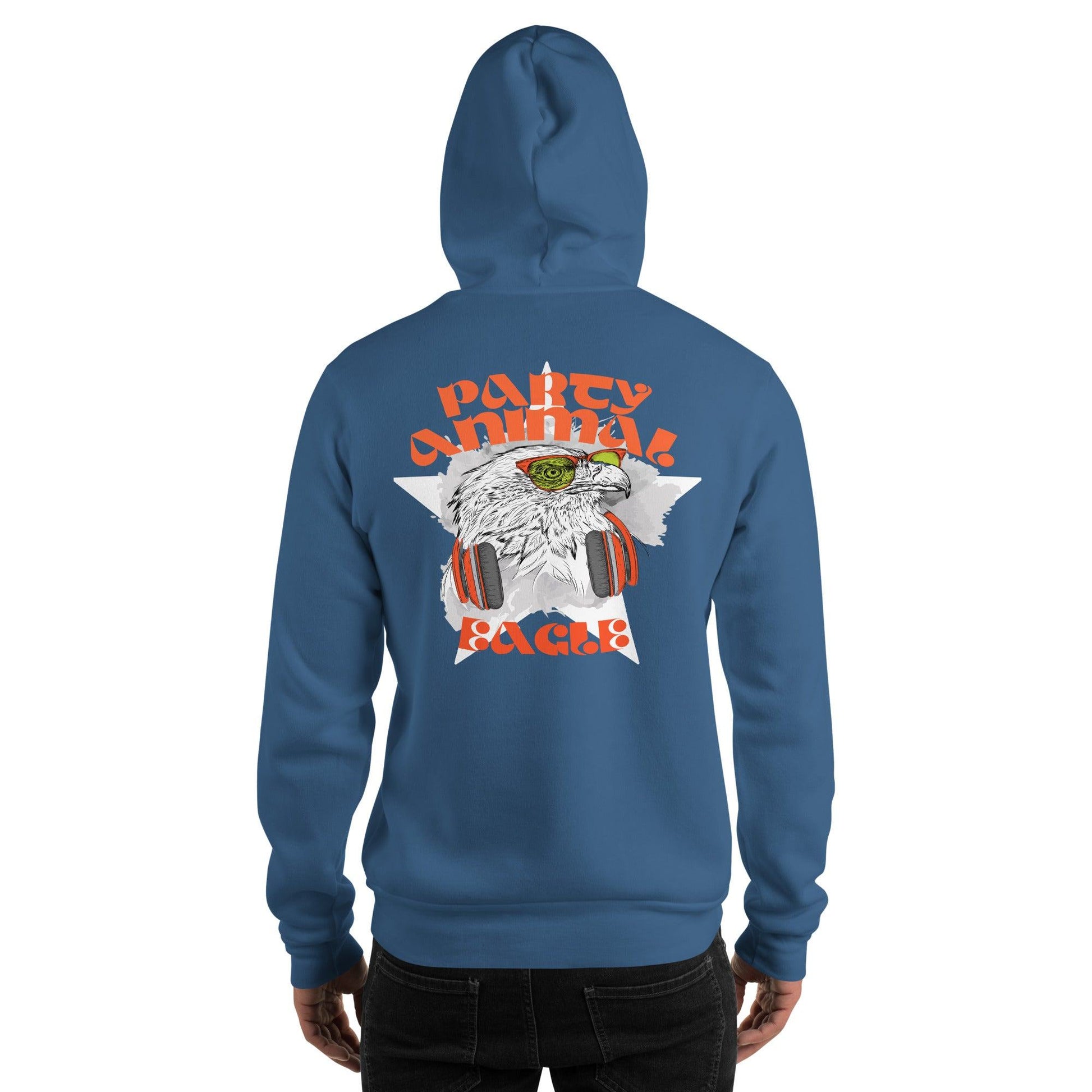 Party Animal Eagle Hoodie Hoodie JLR Design
