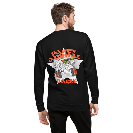 Party Animal Eagle Premium-Pullover Pullover 74.99 Animal, Eagle, Party, Pullover JLR Design