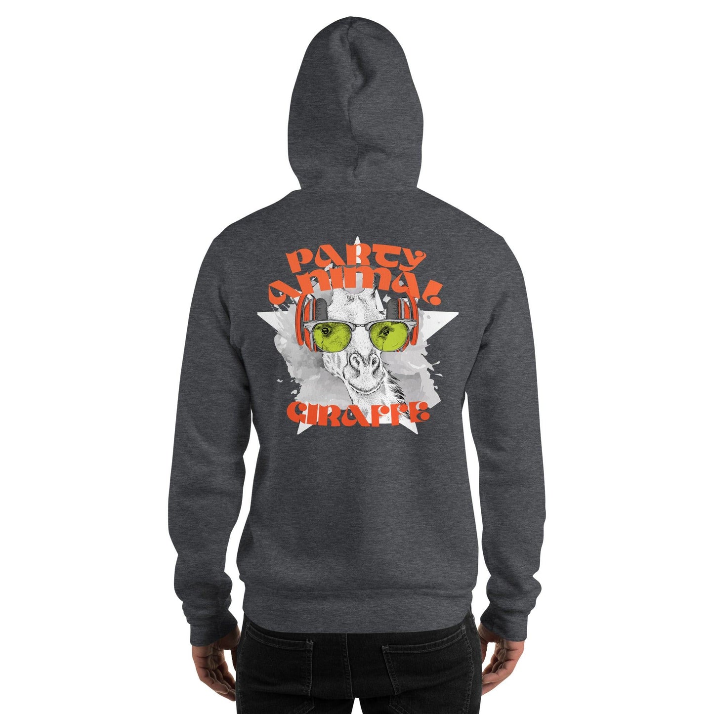 Party Animal Giraffe Hoodie Hoodie 69.99 Animal, Giraffe, Hoodie, Party JLR Design