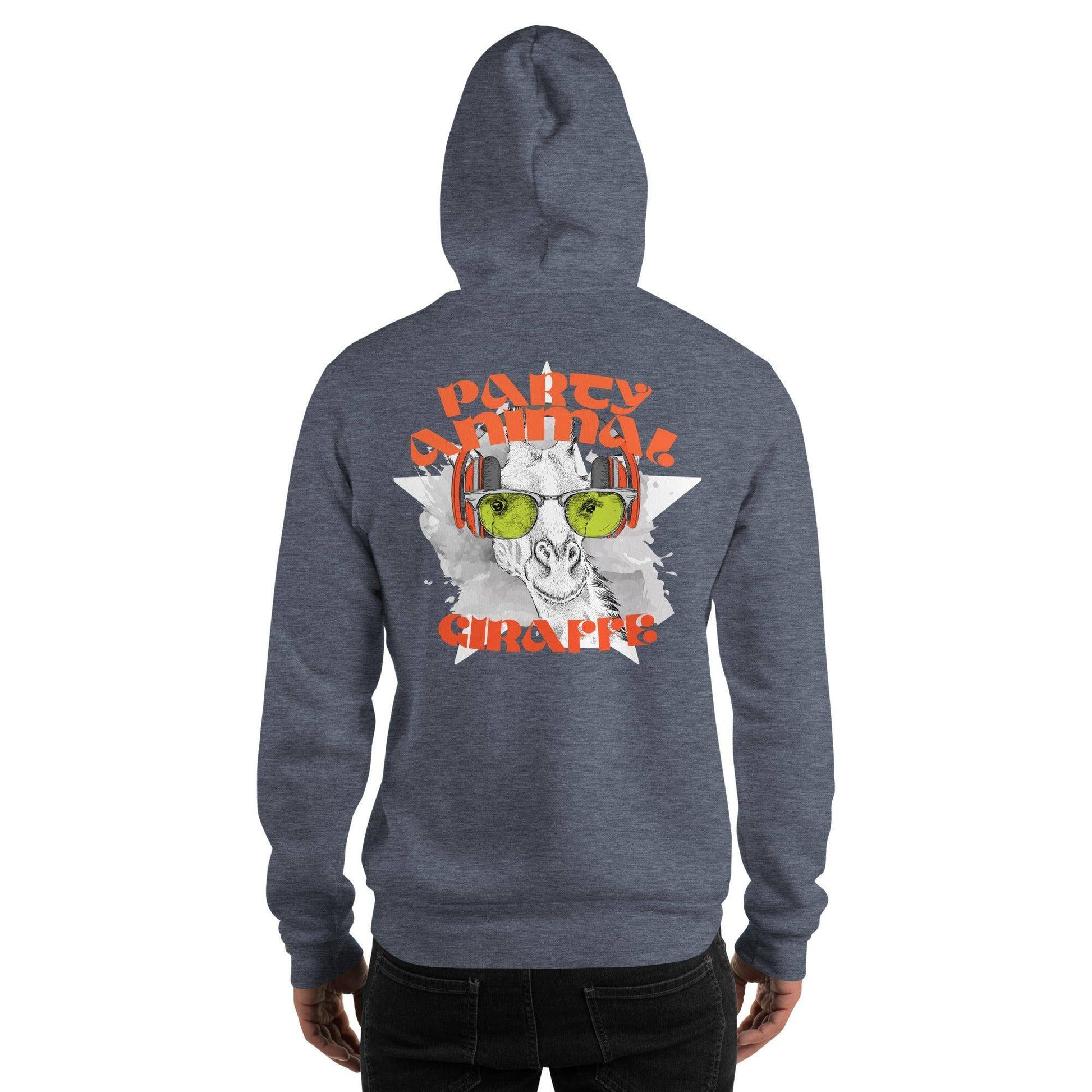 party-animal-giraffe-hoodie-hoodie-jlr-design-65379 - JLR Design