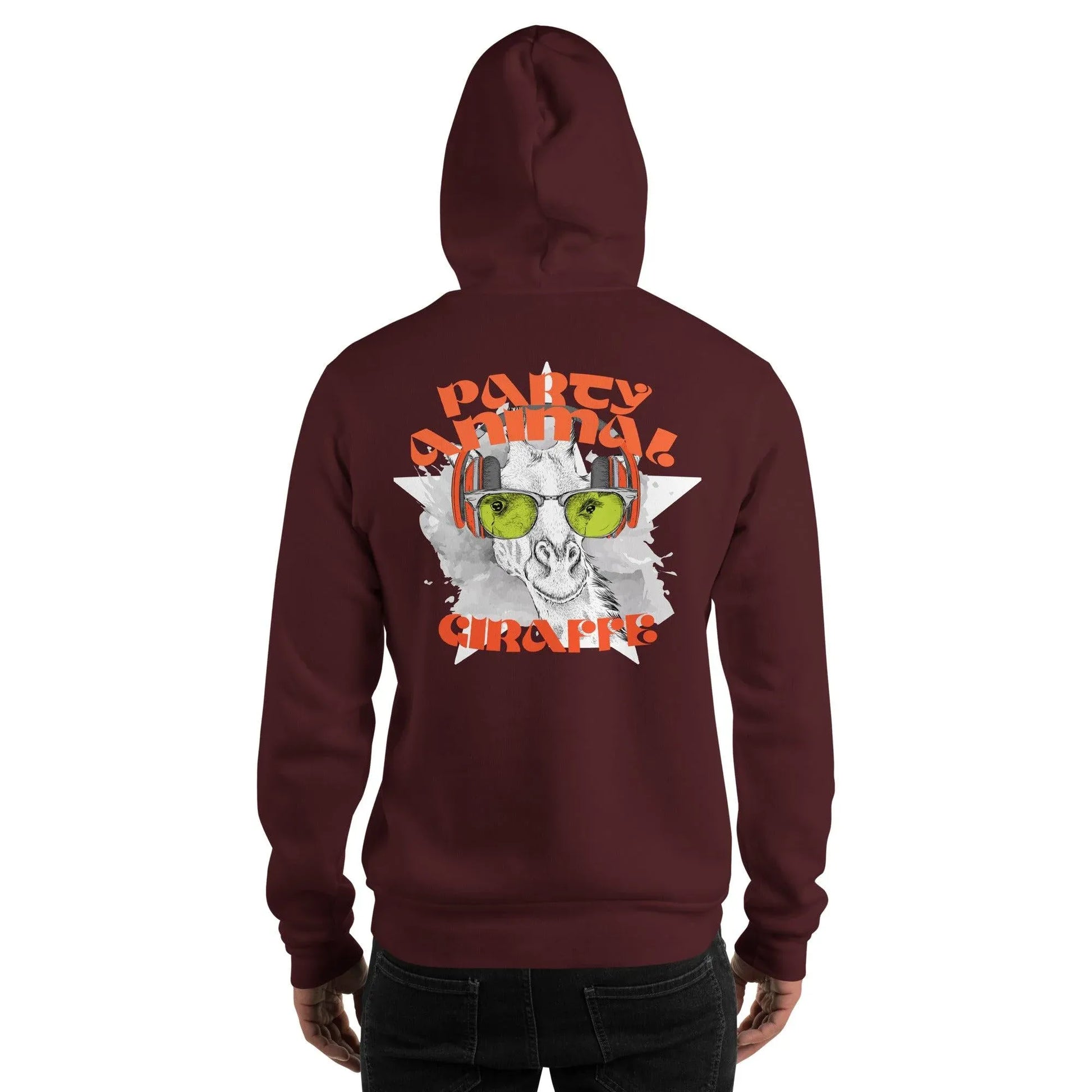 party-animal-giraffe-hoodie-hoodie-jlr-design-40957 - JLR Design