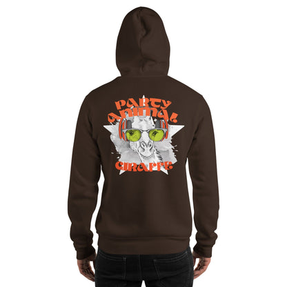 Party Animal Giraffe Hoodie Hoodie 69.99 Animal, Giraffe, Hoodie, Party JLR Design