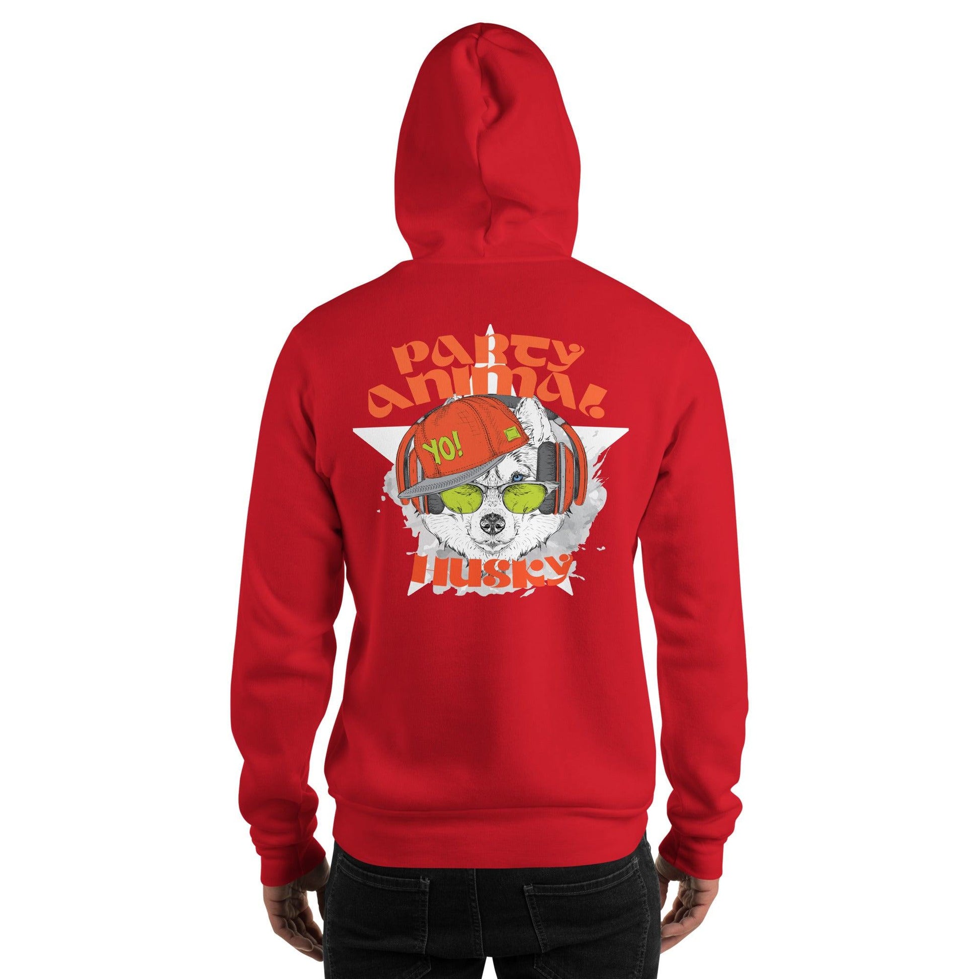 Party Animal Husky Hoodie Hoodie JLR Design