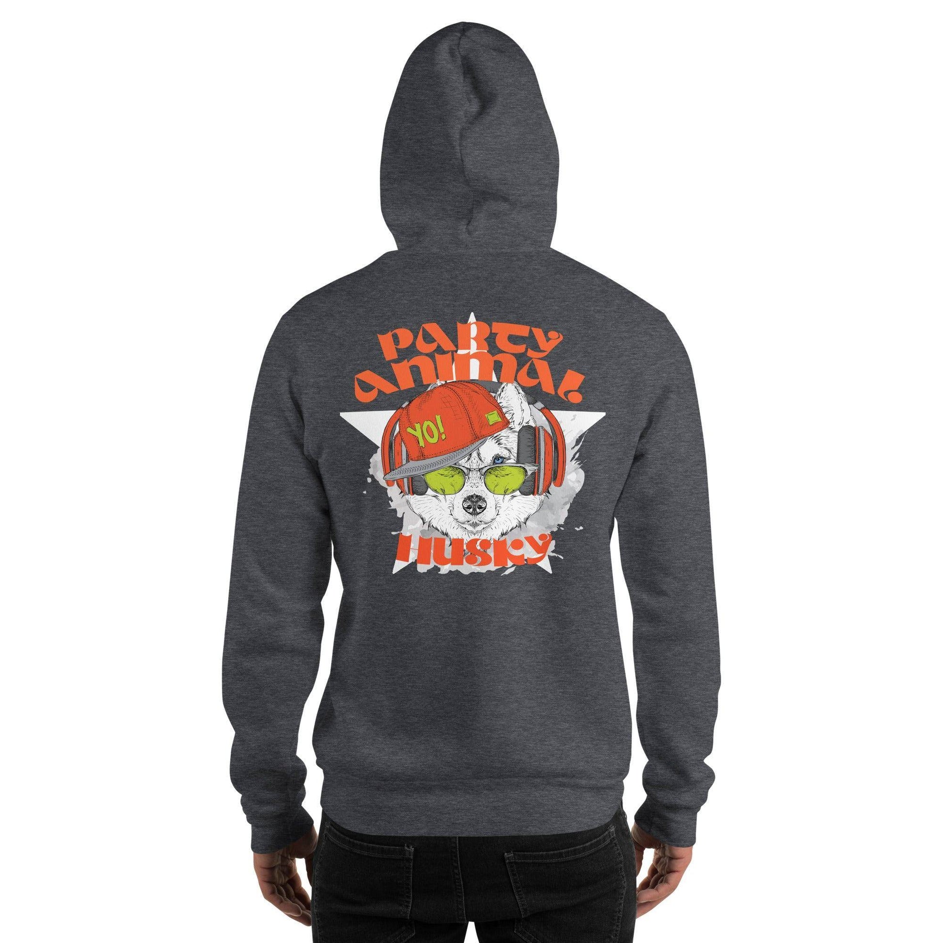 party-animal-husky-hoodie-hoodie-jlr-design-34547 - JLR Design