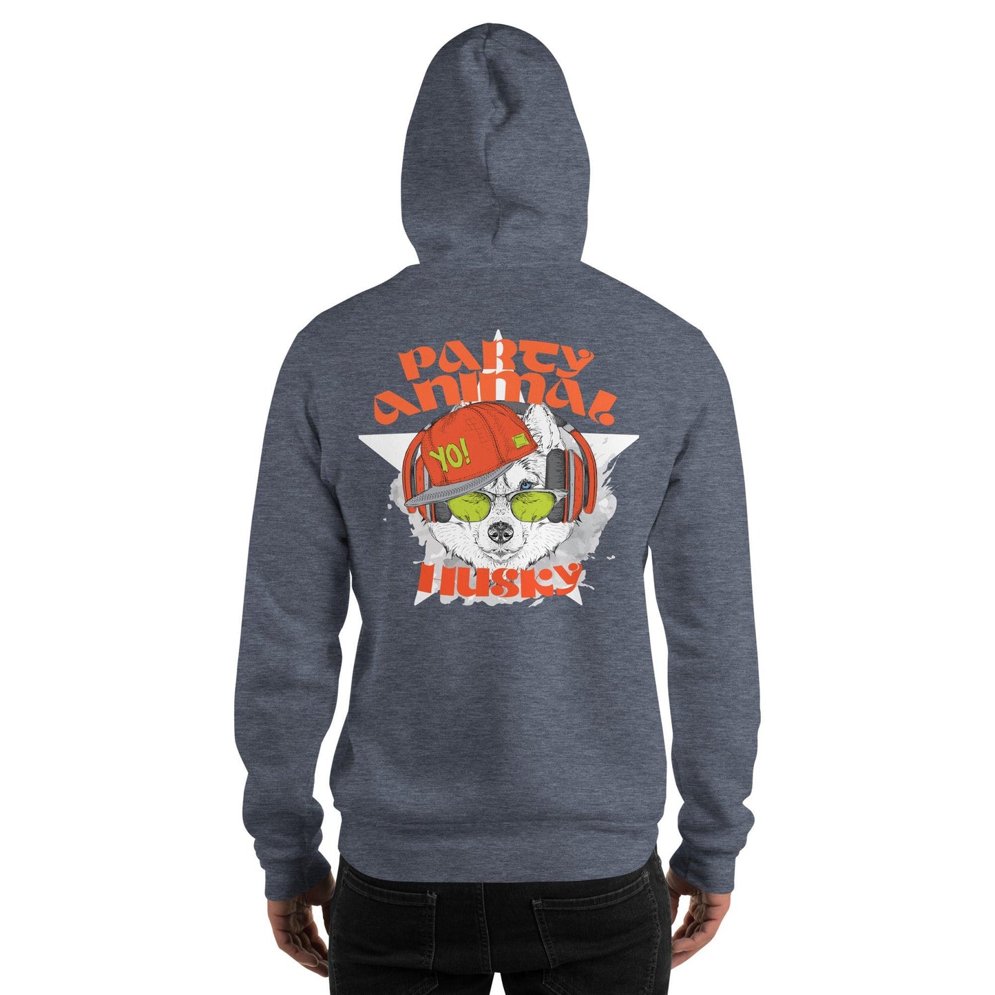 Party Animal Husky Hoodie Hoodie 69.99 Animal, Hoodie, Husky, Party JLR Design