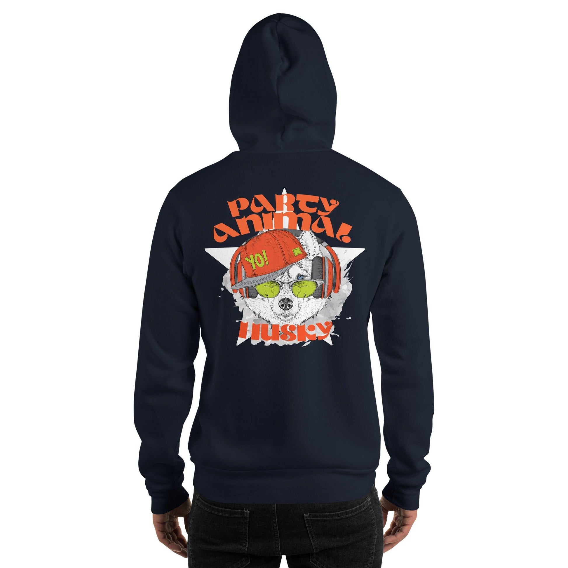 Party Animal Husky Hoodie Hoodie JLR Design