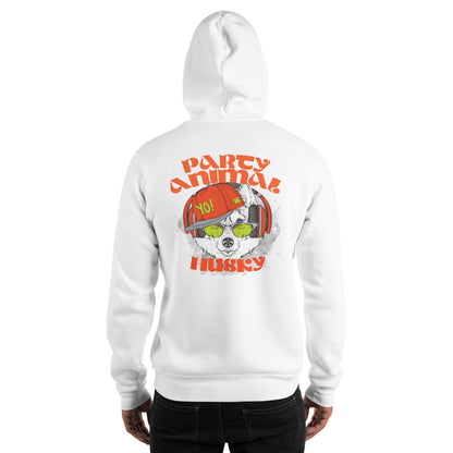 Party Animal Husky Hoodie Hoodie 69.99 Animal, Hoodie, Husky, Party JLR Design