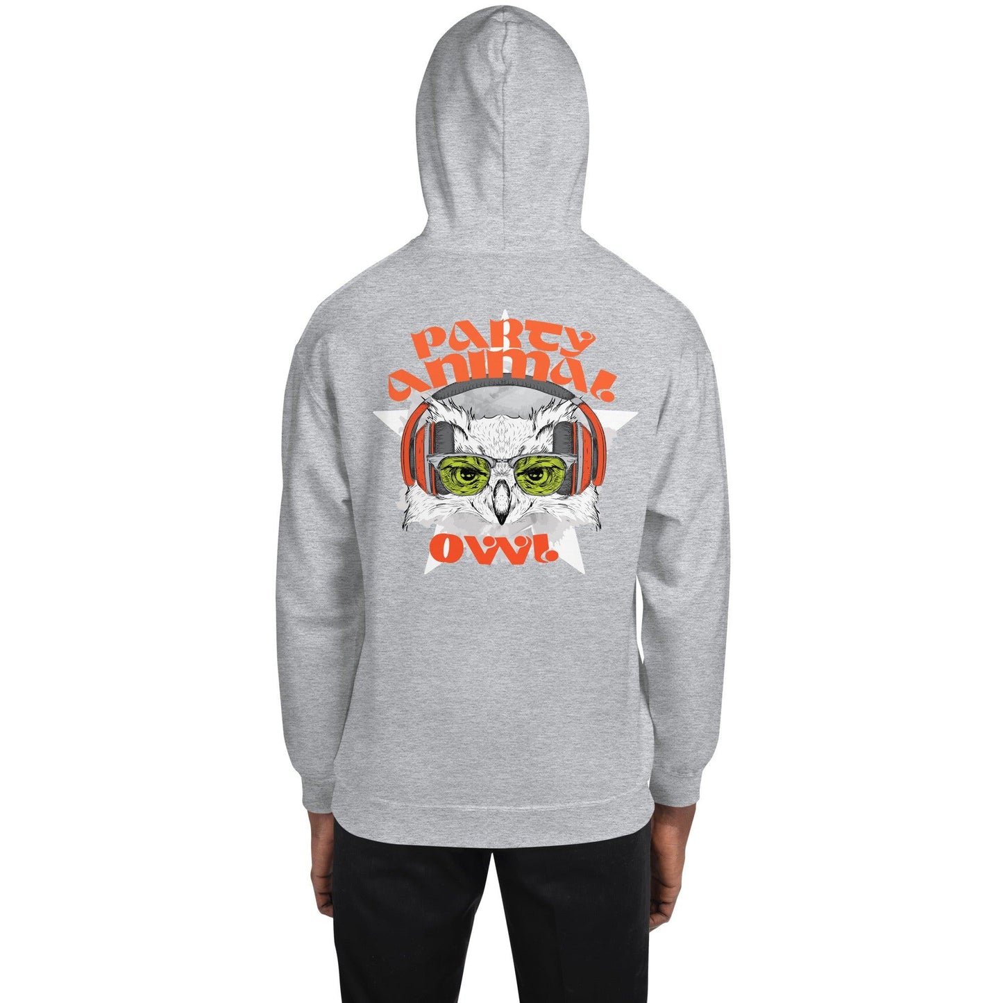 Party Animal Owl Hoodie Hoodie 69.99 Animal, Hoodie, Owl, Party JLR Design