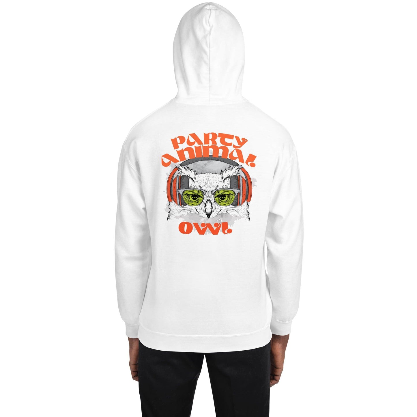 Party Animal Owl Hoodie Hoodie 69.99 Animal, Hoodie, Owl, Party JLR Design