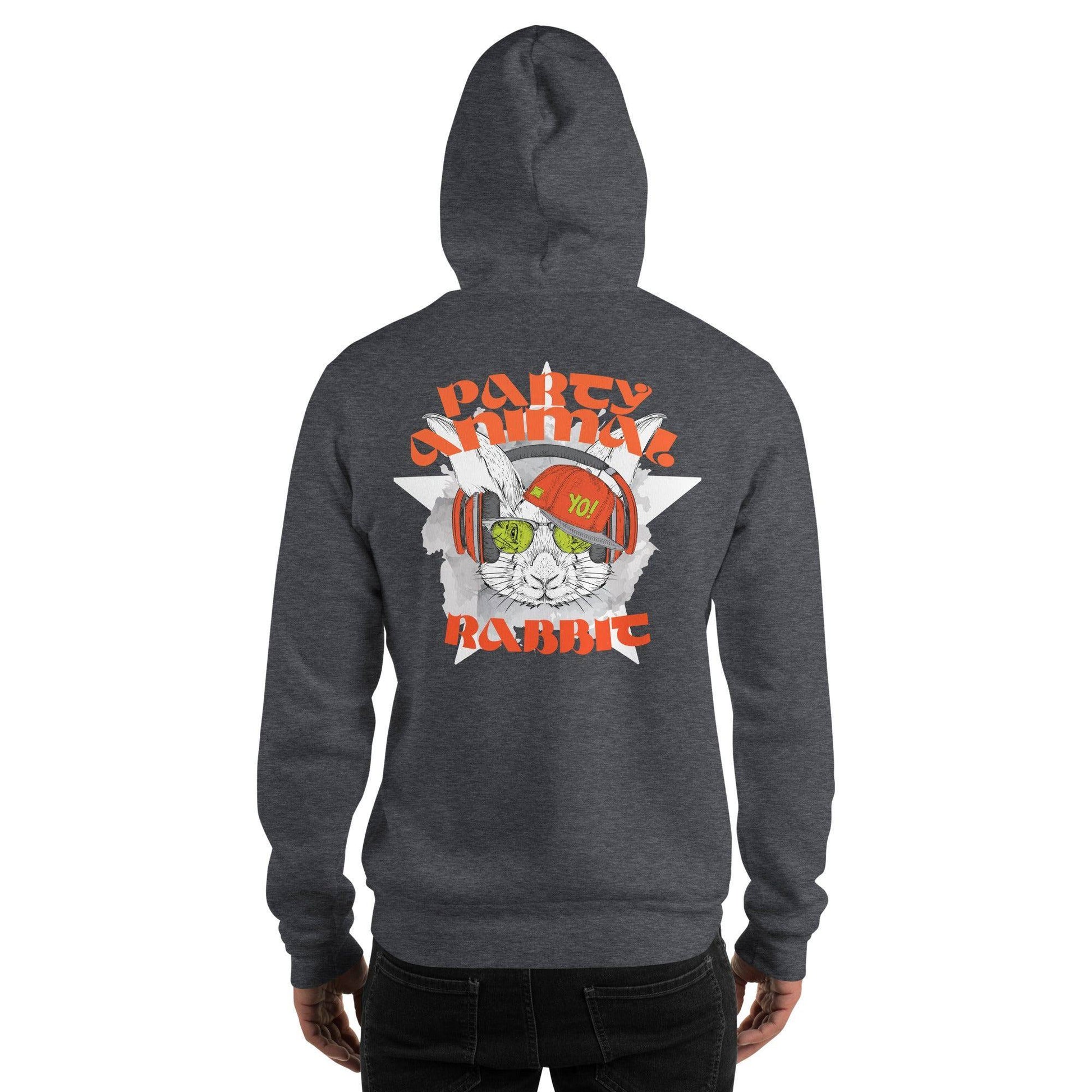party-animal-rabbit-hoodie-hoodie-jlr-design-37823 - JLR Design