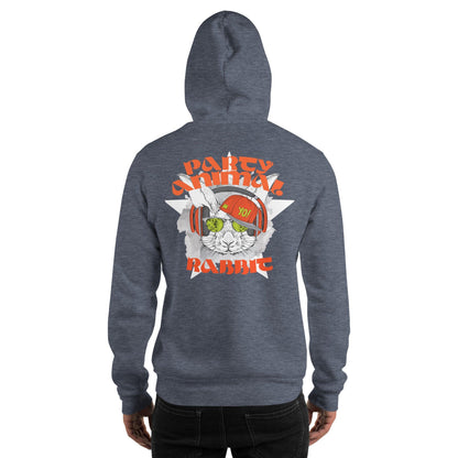 Party Animal Rabbit Hoodie Hoodie 69.99 Animal, Hoodie, Party, Rabbit JLR Design