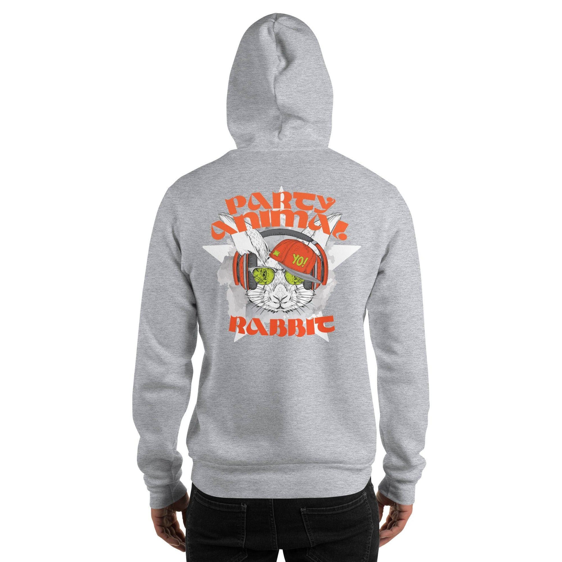 party-animal-rabbit-hoodie-hoodie-jlr-design-43161 - JLR Design