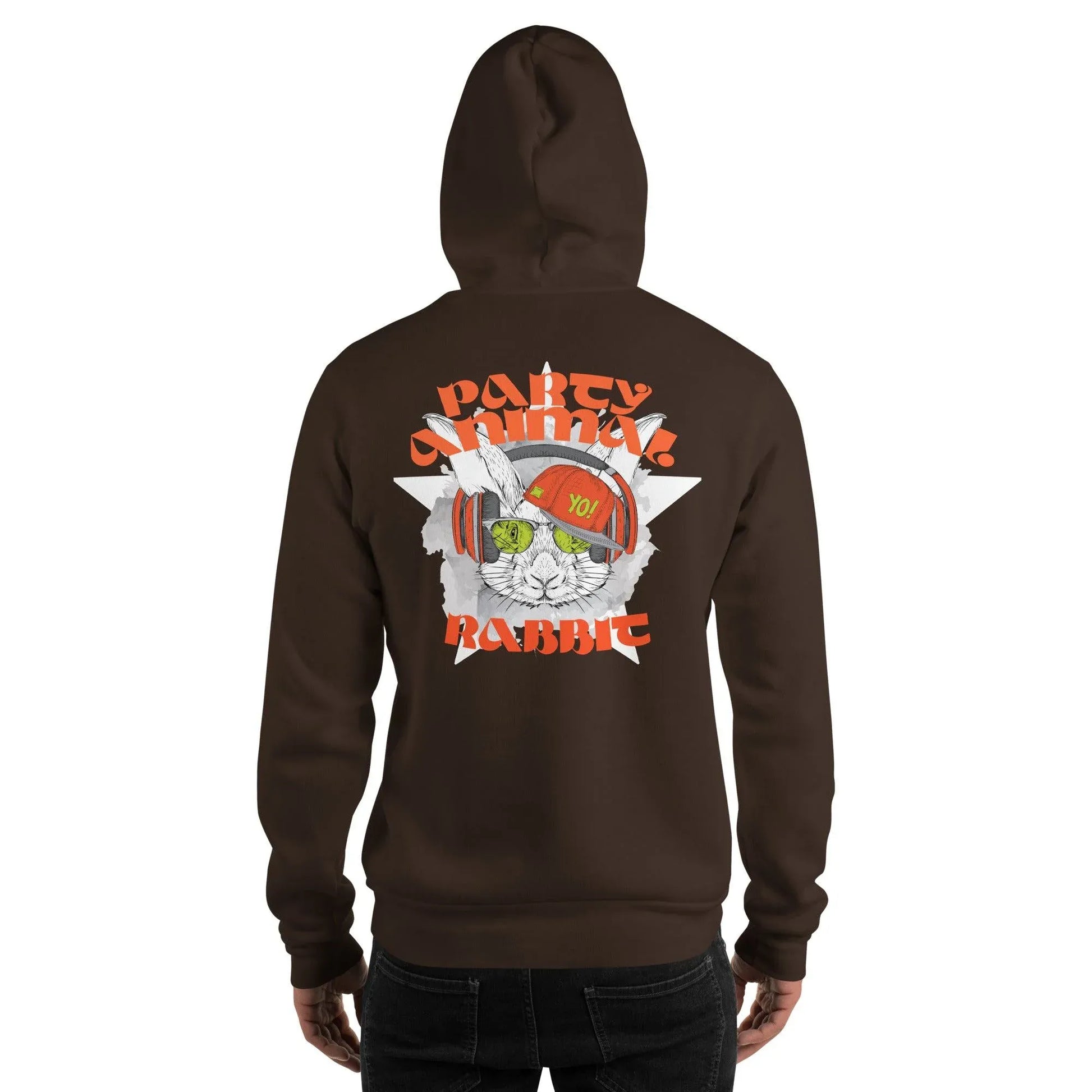 party-animal-rabbit-hoodie-hoodie-jlr-design-57623 - JLR Design