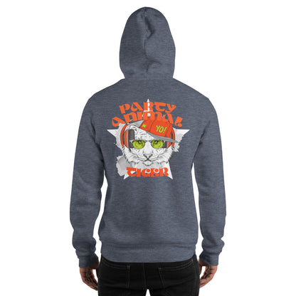 Party Animal Tiger Hoodie Hoodie 69.99 Animal, Hoodie, Party, Tiger JLR Design