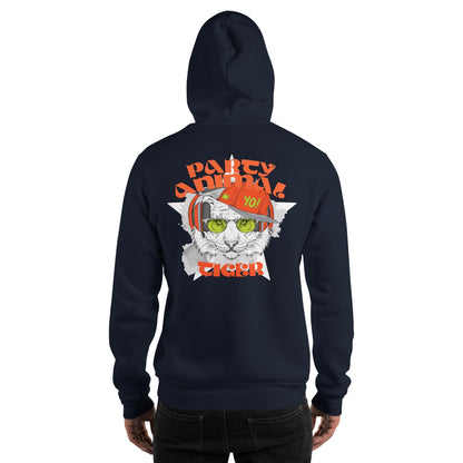 Party Animal Tiger Hoodie Hoodie 69.99 Animal, Hoodie, Party, Tiger JLR Design