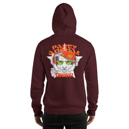 Party Animal Tiger Hoodie Hoodie 69.99 Animal, Hoodie, Party, Tiger JLR Design