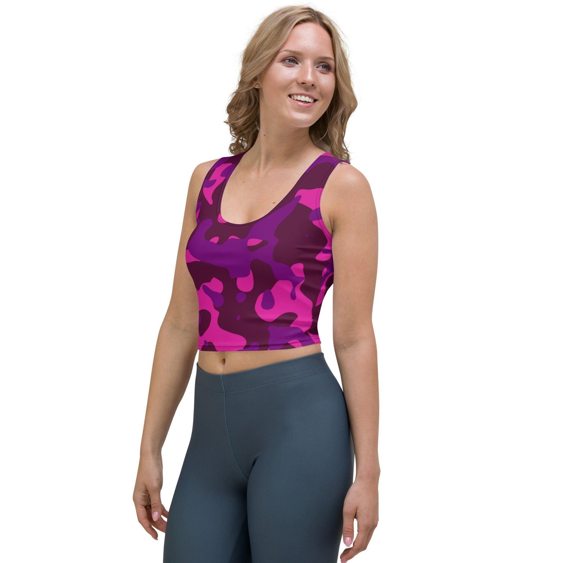 Pink Camouflage Damen Crop Top Crop Top 47.99 Camouflage, Crop, Damen, Pink, Top JLR Design