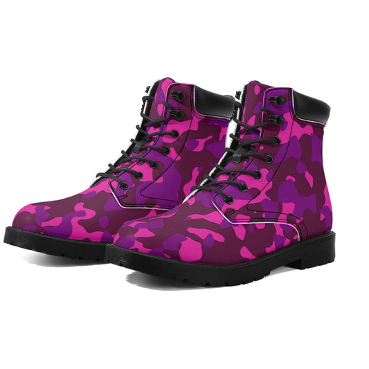 Pink Camouflage Ganzjahres Stiefel für Damen Lederstiefel 82.99 Camouflage, Damen, Ganzjahres, Lederstiefel, Pink JLR Design