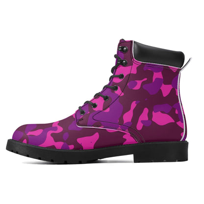 Pink Camouflage Ganzjahres Stiefel für Damen Lederstiefel 82.99 Camouflage, Damen, Ganzjahres, Lederstiefel, Pink JLR Design