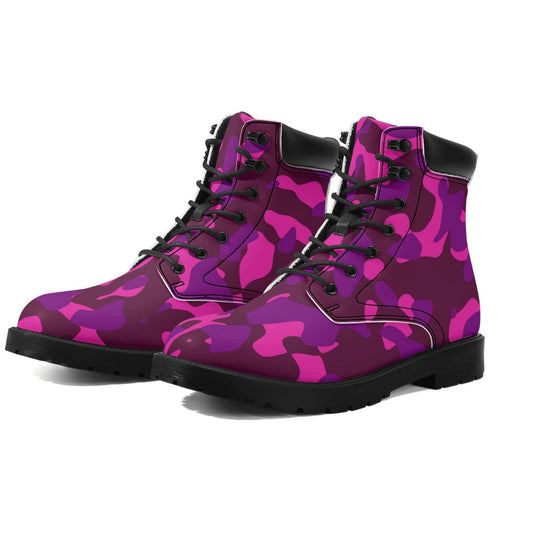 Pink Camouflage Ganzjahres Stiefel für Herren Lederstiefel 82.99 Camouflage, Ganzjahres, Herren, Lederstiefel, Pink JLR Design