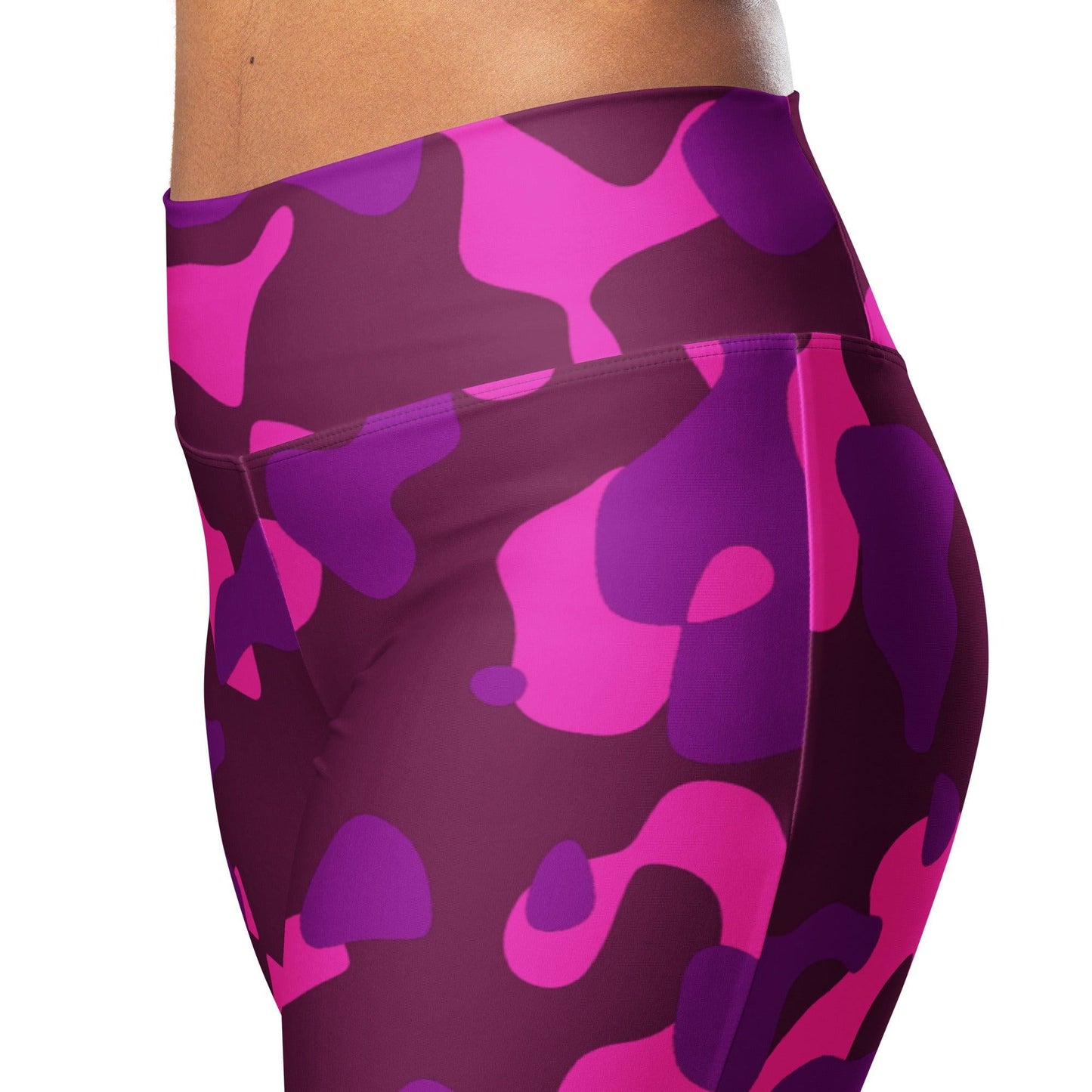 Pink Camouflage High Waist Flare Leggings Flare Leggings 69.99 Camouflage, Flare, High, Leggings, Pink, Waist JLR Design