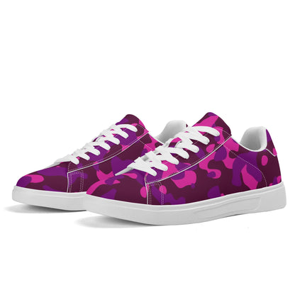 Pink Camouflage Low Top Leather Sneaker Low Top Sneaker 83.99 Camouflage, Leather, Low, Pink, Sneaker, Top JLR Design